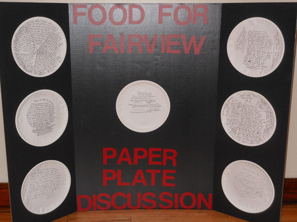 Food for Fairview's Paper Plate Discussions