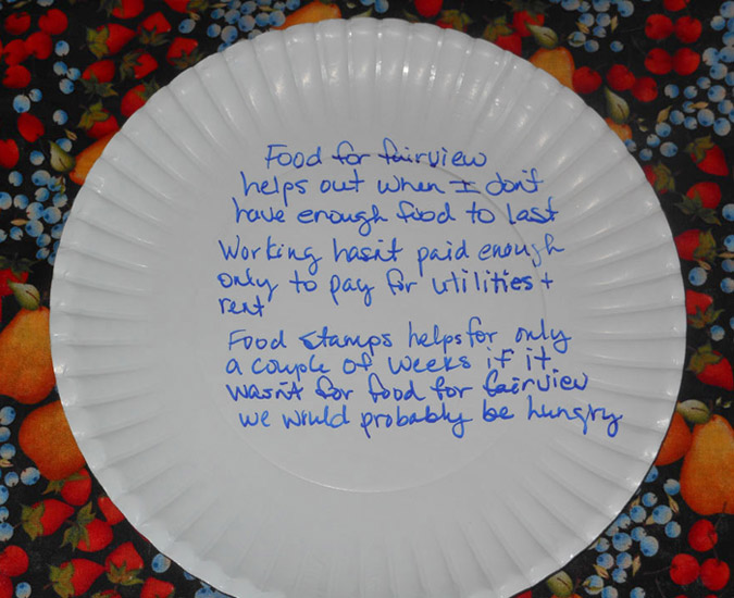 Food for Fairview | Paper Plate Discussions